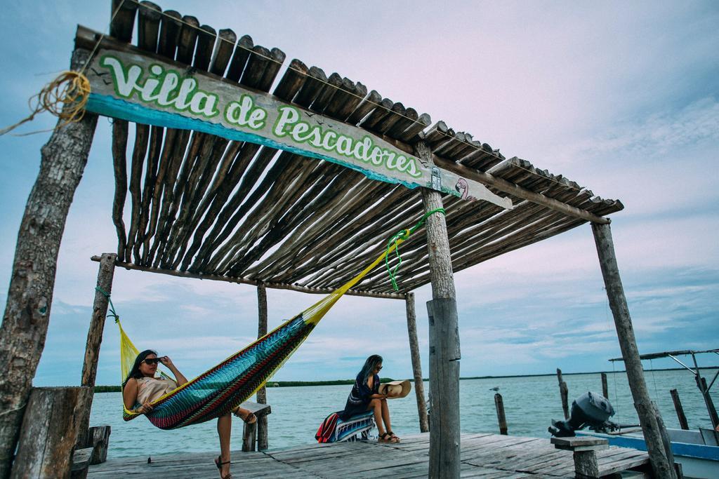 Hotel Villa De Pescadores Rio Lagartos Bagian luar foto
